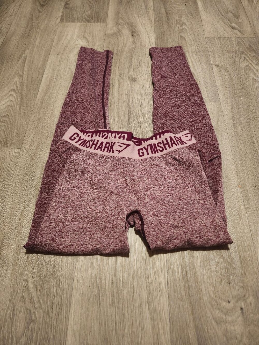 Gymshark Two Toned Purple Pink Leggings Size Large Flex Leggings Gym Workout EUC